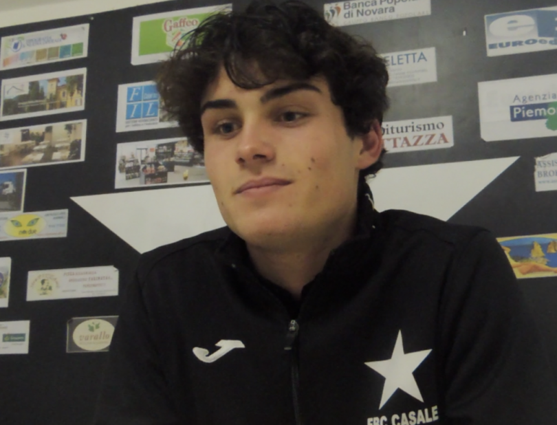 VIDEO - Casale Calcio: la dedica di Mirko Mazzucco, autore del gol del vantaggio del Casale